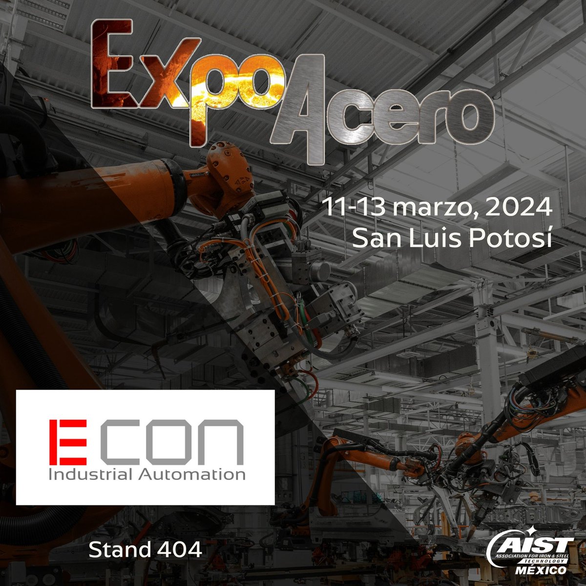 aistmx's tweet image. Econ Tech ✔️integradora de Automatización y Transformación Digital es otra de las confirmadas en ExpoAcero.
#Econtech #aistméxico #expoacero #acero