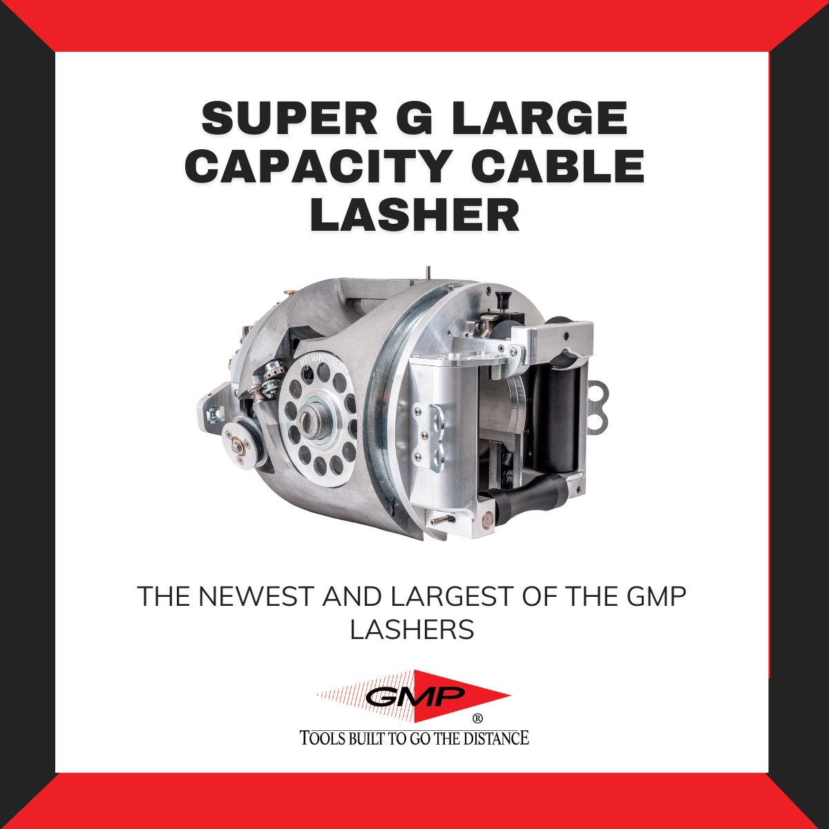 GMPTools's tweet image. The newest and largest of the GMP Lashers, the Super G Large Capacity Cable Lasher is designed to lash a large single or a combination of aerial cables to a supporting strand. 
ow.ly/lvZ550Ox4pr
#telecommunications #tools