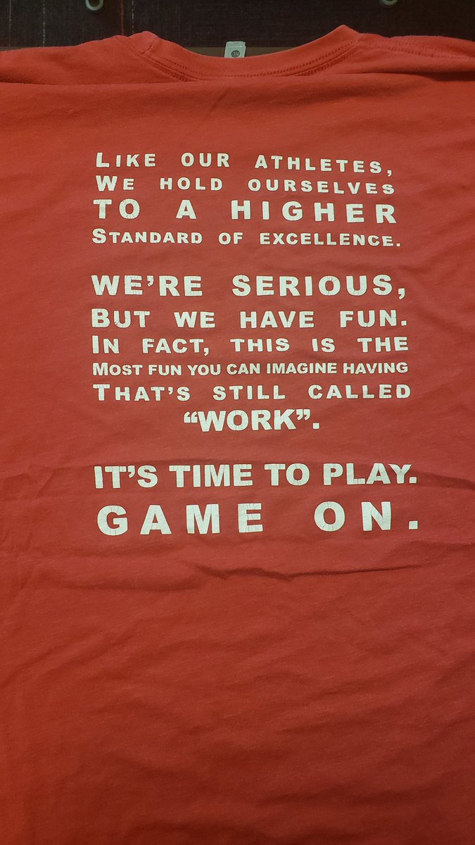This statement has been on every staff shirt for longer than I can remember. It has been  fundamental for me to impart on ever student and professional that I've brought on. The ones who have thrived in this field bought in to this belief.