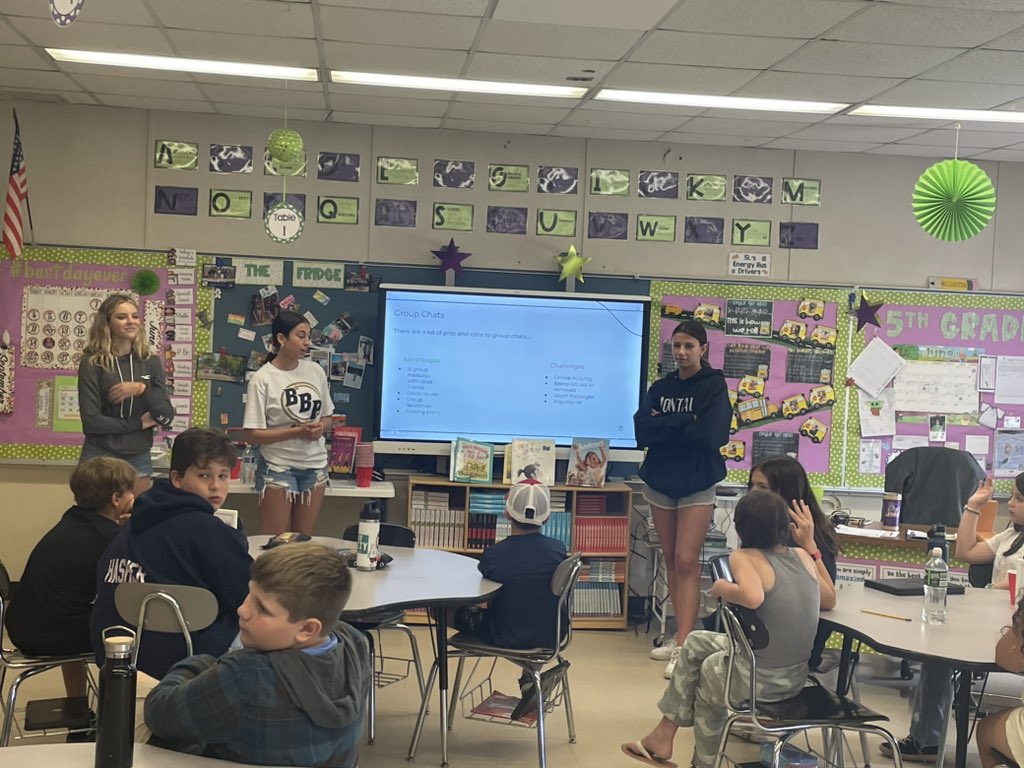 Dr. Hearney (@bbpsupt) on Twitter photo Today students from the high school Superintendent Council <a href="/BBPSchools/">Bayport-Blue Point</a> gave a presentation to the fifth grade students at Academy Street Elementary and Blue Point Elementary. They did a great job. #Connections #GoToPerson. Today students from the high school Superintendent Council <a href="/BBPSchools/">Bayport-Blue Point</a> gave a presentation to the fifth grade students at Academy Street Elementary and Blue Point Elementary. They did a great job. #Connections #GoToPerson.