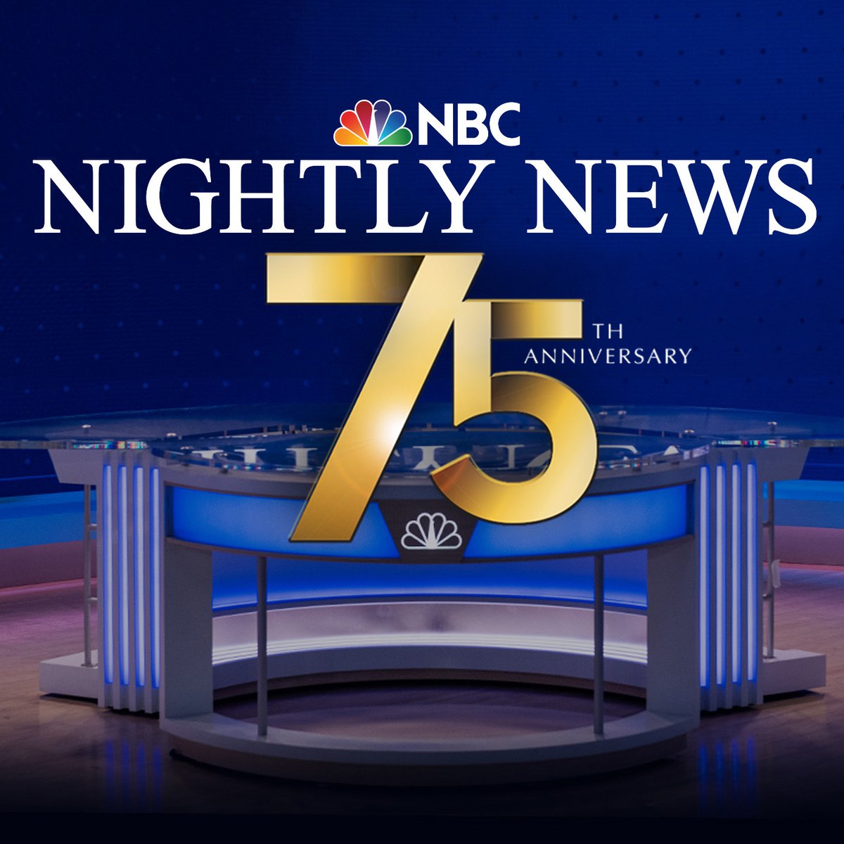 75 years of @NBCNightlyNews — join us as we celebrate this major milestone tonight on your local NBC station!

Congrats to @LesterHoltNBC and the team for advancing the broadcast’s historic legacy. #NightlyNews75