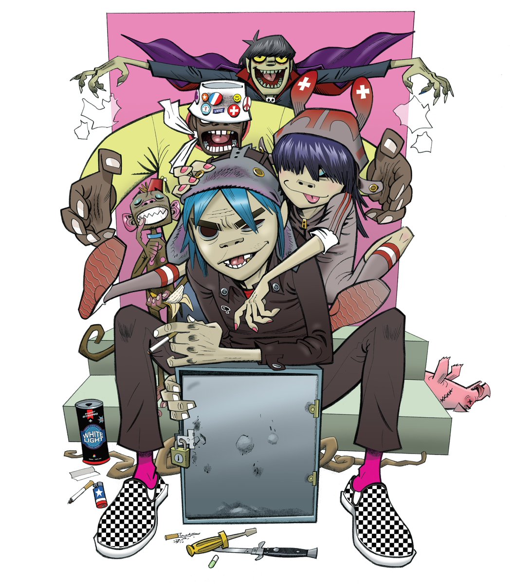 ArtofHewll's tweet photo. What’s in the box? (2005)
#gorillaz https://t.co/sDZnYECvae