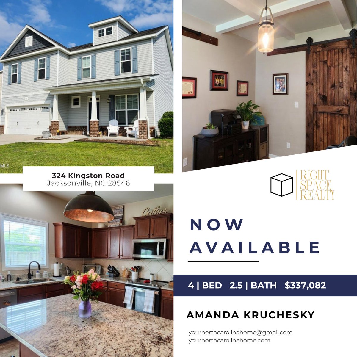 RightPlaceSpace's tweet image. You have to check out this home #justlisted in #JacksonvilleNC! It has SO much to offer! Click the link below for additional information!

my.flexmls.com/buywithamanda/…