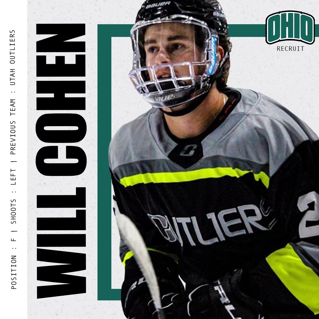 BobcatsHockey's tweet image. Welcome to Bobcat Hockey, @WillCohen12! 😼

Last season, this forward was a USPHL All-Star and registered 39G and 42A for the @UtahOutliers! 

#ItsOUrTime