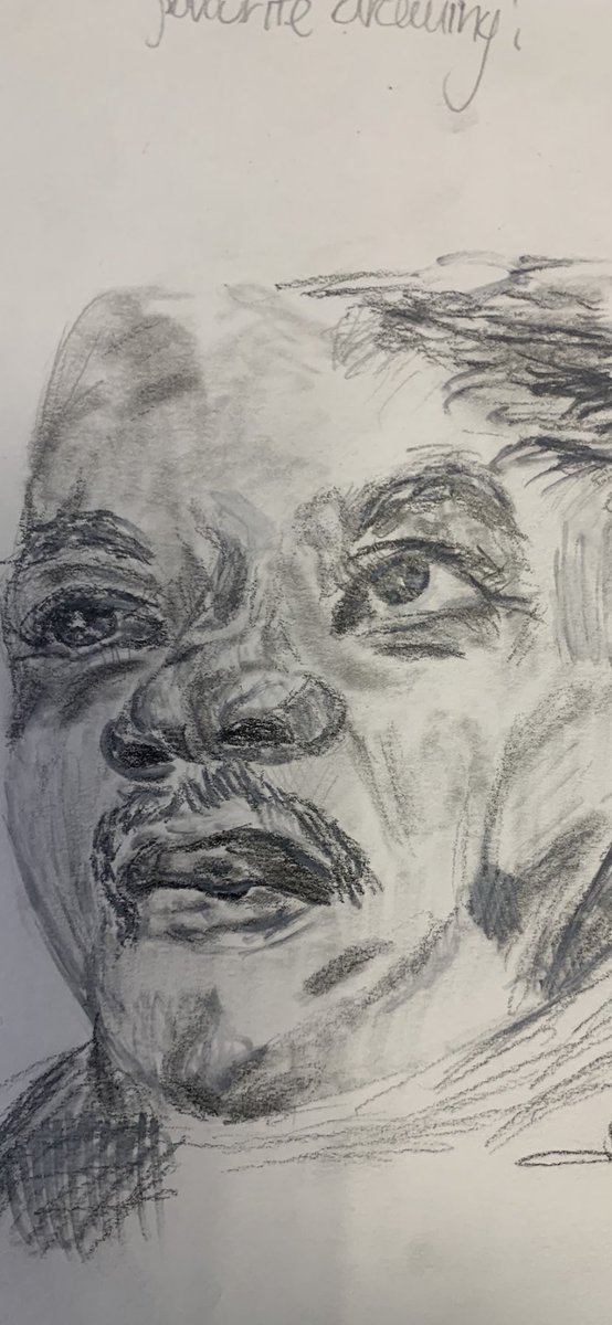 More fabulous home learning - a portrait of Martin Luther King Jr, from my tone obsessed Year 5 boy ! @theartcriminal @Artsmarkaward @TCPSArtists @artmember210 @AnneQuinton @nataliewalton78