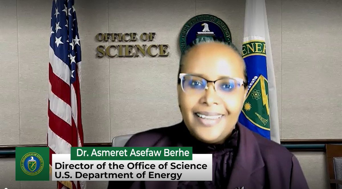 'You have been having & will continue to have profound impacts on encouraging and amplifying diversity.' - Office of Science Director Berhe, speaking to scientific groups - including @JoinAABE, @AISES, @OUTinSTEM & @sacnas - at the @BrookhavenLab Professional Association Expo.