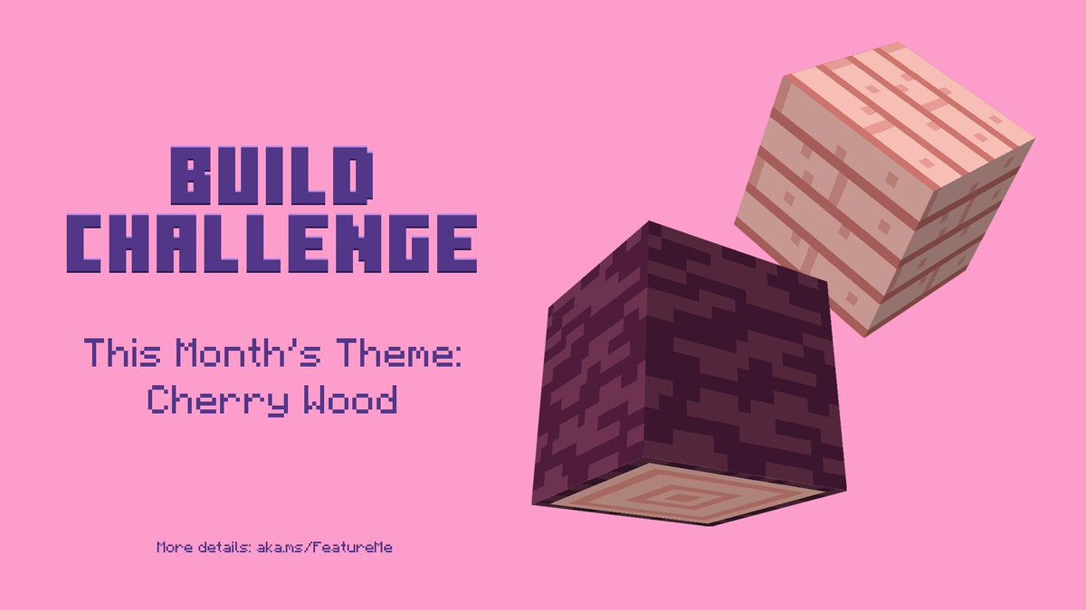 Let's see those cherry wood builds! 👀

Show us your creations using the hashtag #FeatureMeMinecraft for a chance to appear on our channels. Submission period ends July 7.