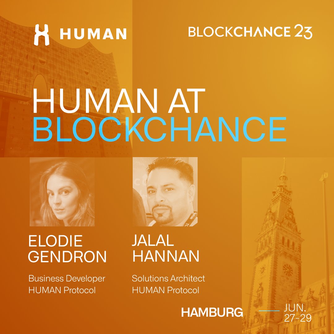 HUMAN Protocol will be attending Blockchance23 🚀

We look forward to connecting with innovators & visionaries in the blockchain space 🌐

We'll be at booth G02 👋