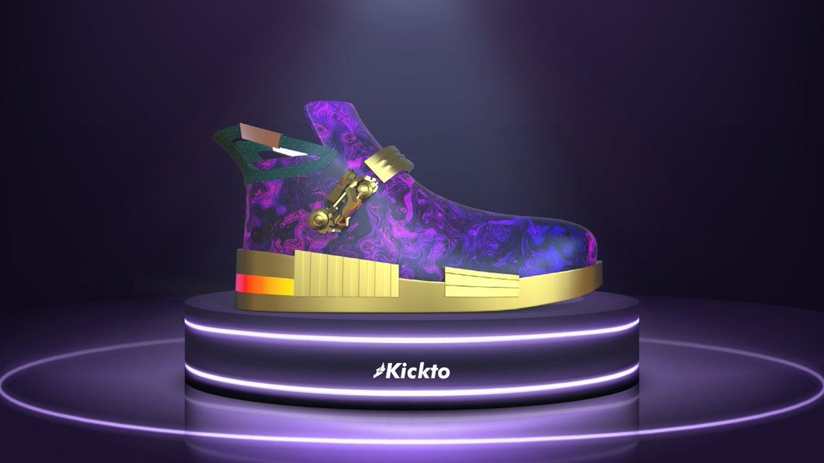 💜#Kickto's NFT sneakers are like turbocharged engines for your workouts.

⚡They supercharge your energy, propel you towards your goals, and leave you feeling invincible.

👟Get your unique NFT Sneaker from our Marketplace Now!

#Move2Earn #Web3 #NFT