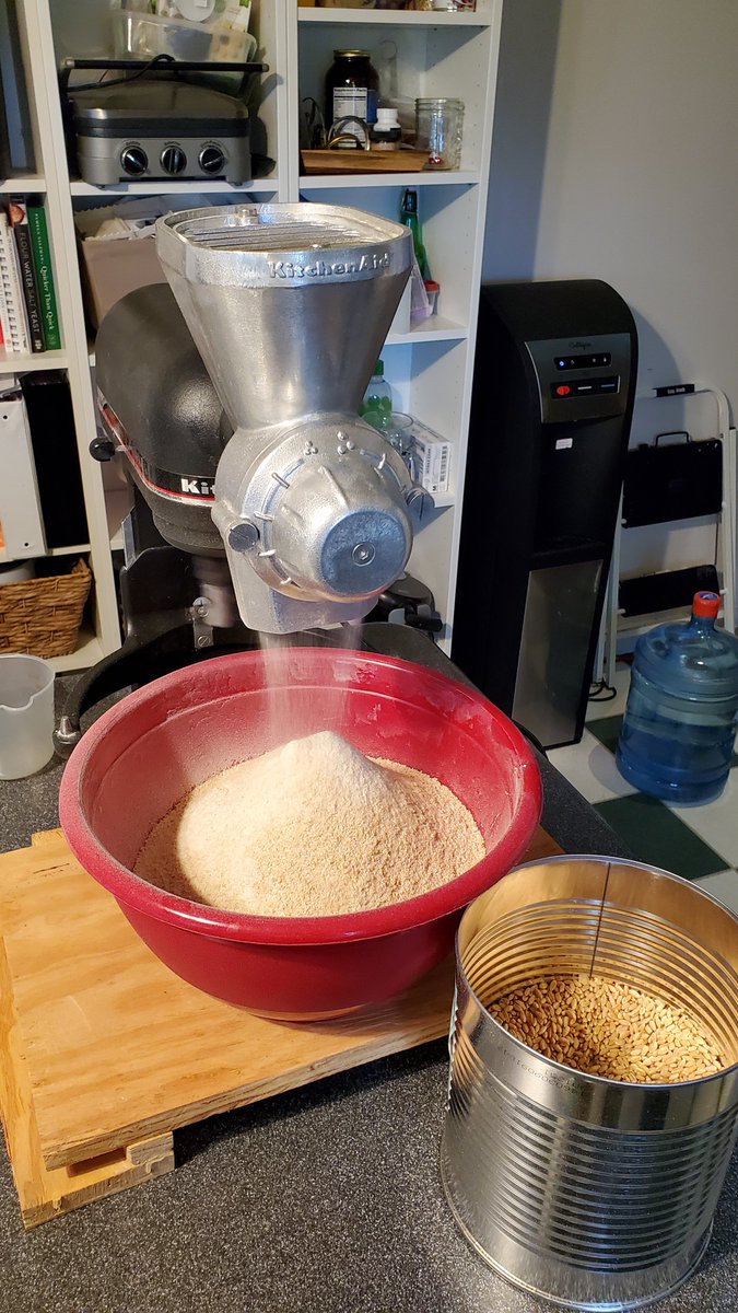 Will Schryver on Twitter "Wheatgrinding day at the farm"