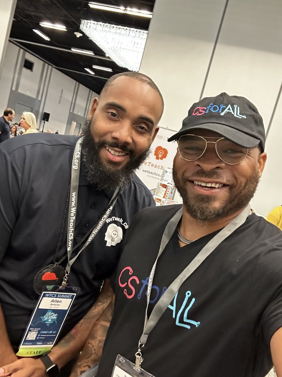 Major salute to my guy @mathematic_AL. I can’t wait to connect with you, brother to discuss a @weteachcs & @CSforALL Accelerator collaboration. It’s time! 👀🫡

#cs4yall
#WeTeachCS 
#CSforALLAccelerator