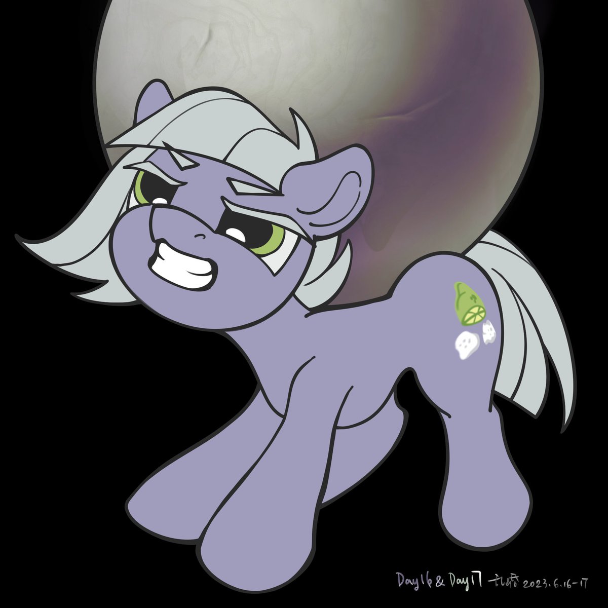 luanshanhun's tweet photo. Earth Pony Day 16/17
Marble &amp; Limestone 🪨
#mlp https://t.co/BsJ5Ey6bz0