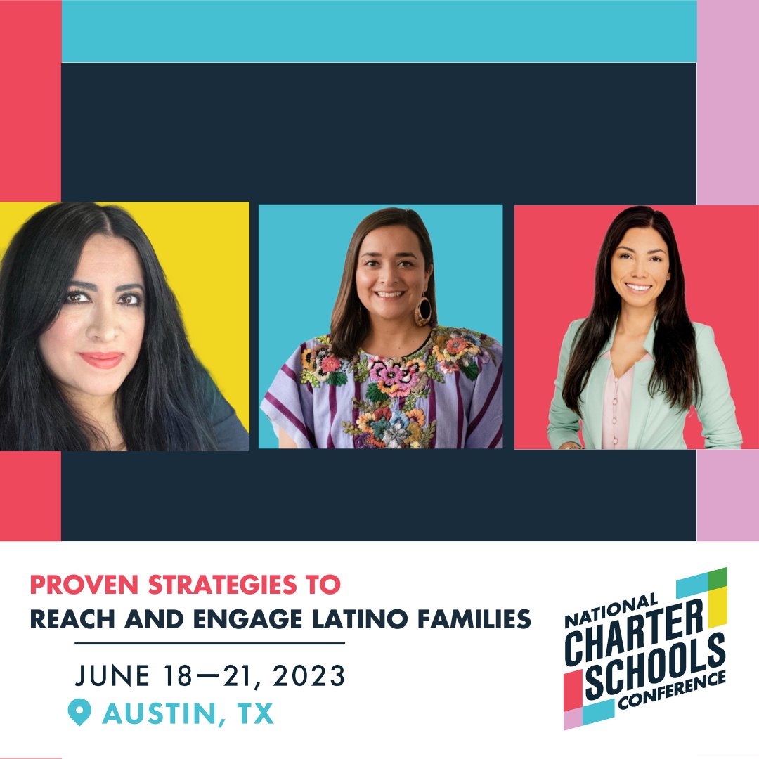 Don't miss this session at #NCSC23 organized by @charteralliance! 

@krissia_spivey will share insights from national surveys by @ntlschoolchoice, hundreds of one-on-one conversations with Hispanic parents, and years of experience talking to schools during #schoolchoiceweek.