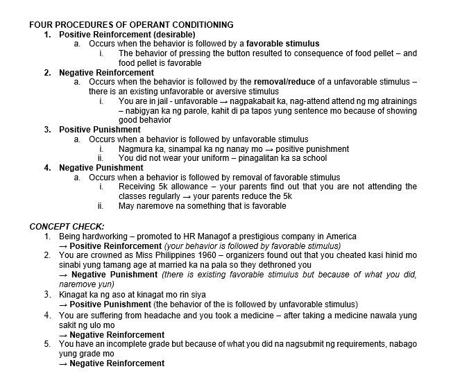 faith_xx10's tweet photo. good morning, rpms! bumping in again to share some notes 

Developmental Psychology Lecture 
by Dr. Soliman 

🛑 OPERANT CONDITIONING 🛑 https://t.co/Q8LVvdngPv