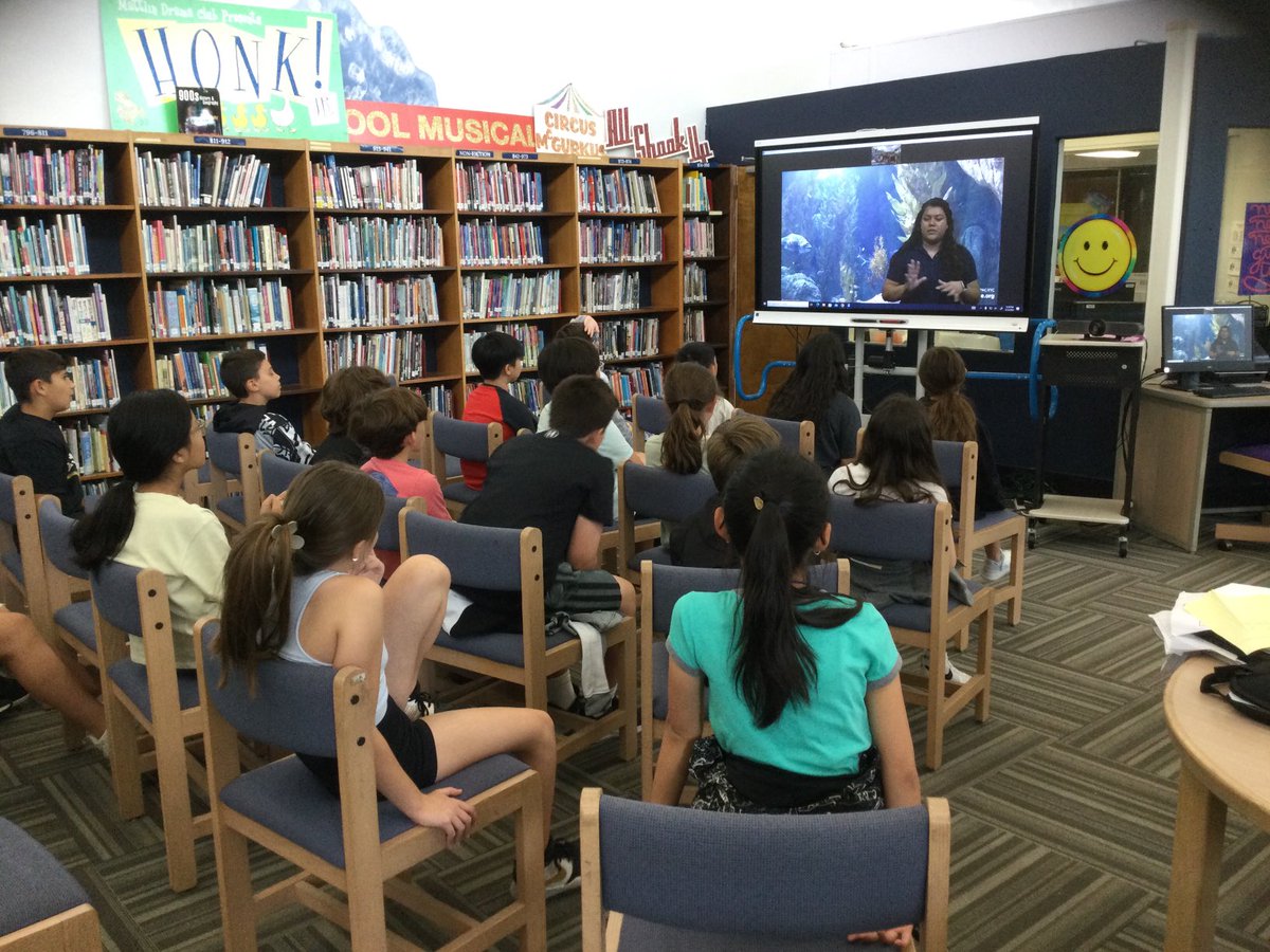 LibraryMrsPolis's tweet photo. Making observations &amp; learning while virtually exploring different ocean habitats ⁦@AquariumPacific⁩ ⁦@HBMATTLIN1⁩ ⁦@mrskrowles⁩ ⁦@BWileyPOB⁩ ⁦@Poblibraries⁩ ⁦@POBSchools⁩ ⁦@marytomeara⁩ https://t.co/MGiS2A4fFP