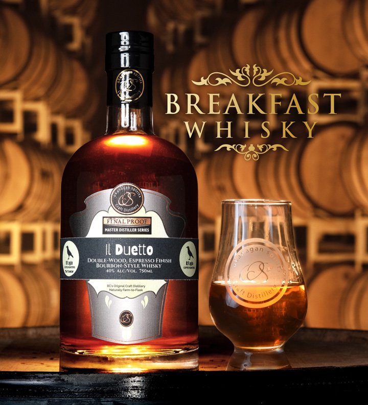 It's your last chance to get Dad's favourite breakfast whisky in time for Father's Day Brunch! Bacon, eggs, and espresso finished Bourbon. What more could Dad want! okanaganspirits.com/products/whisk…