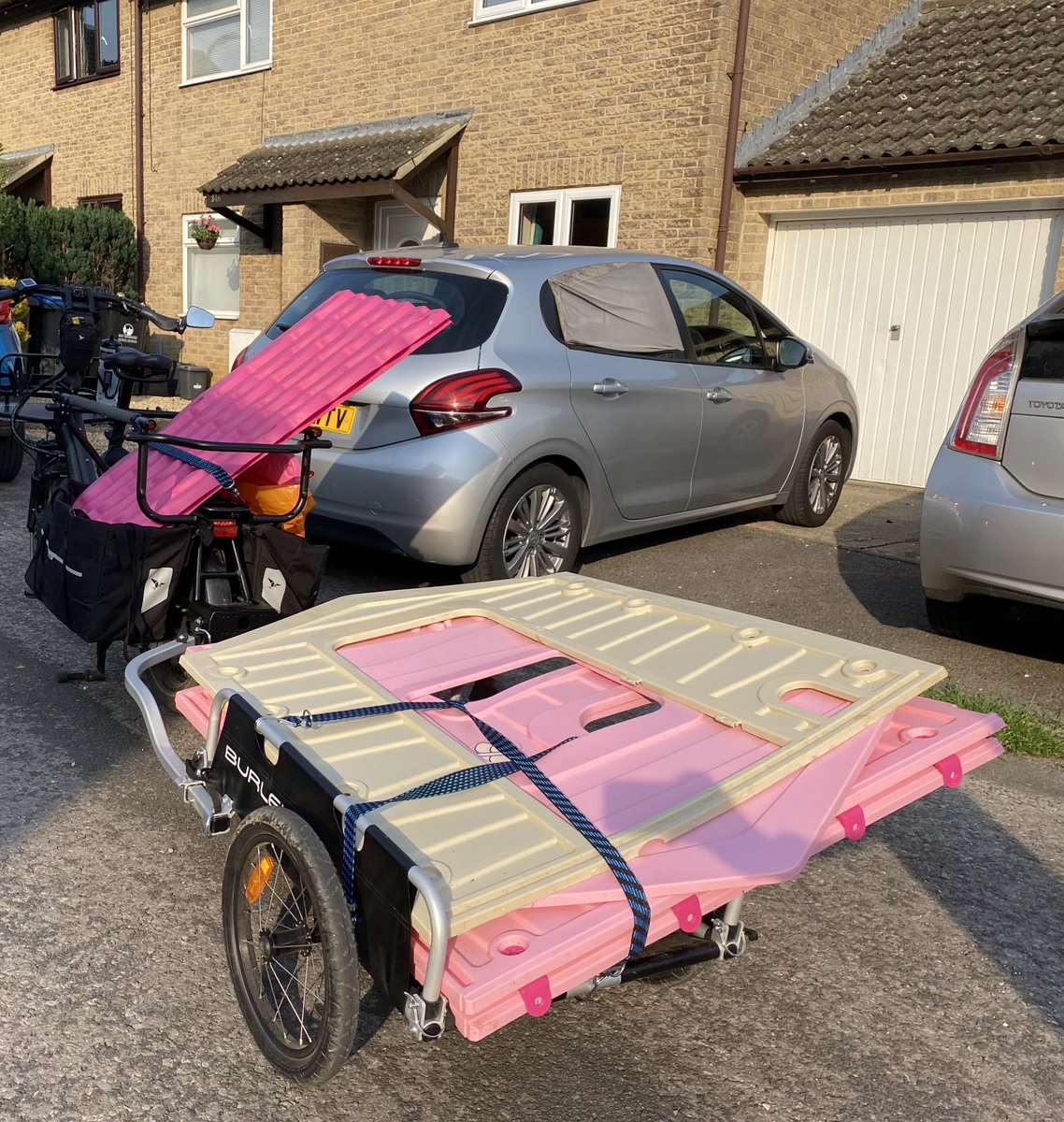 “You’ll need the car to pick it up!” Mrs Leach shouted as I left to collect the kids playhouse… #terngsd