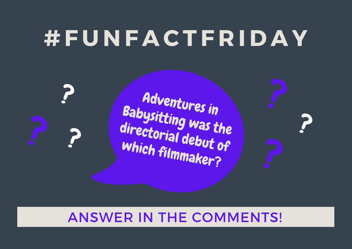 Any guesses?? 🤔

#80smovies #funfactfriday #moviefacts #movietrivia #movies