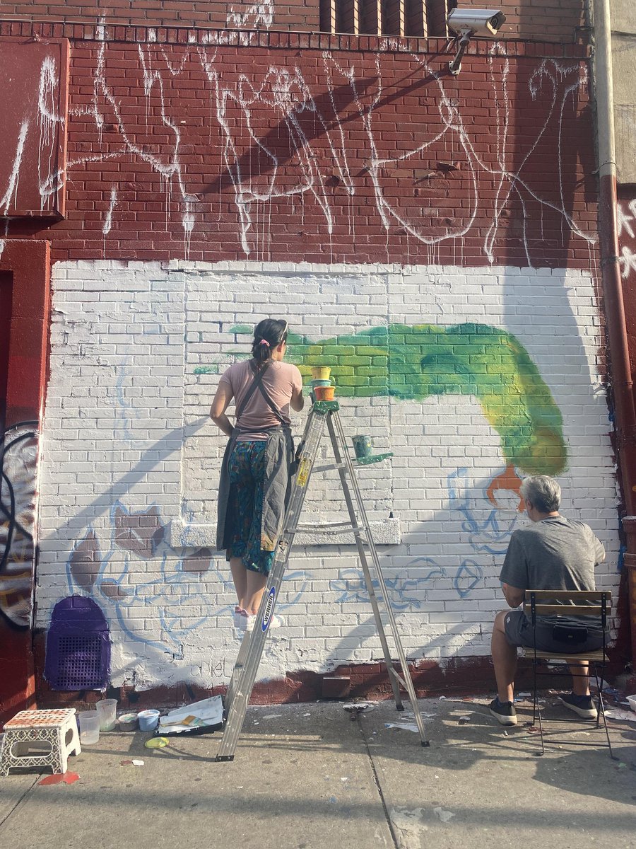 We're starting our latest mural installation. 
#ChinatownMuralProject