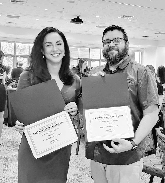 Grateful to be recognized for our work on Utah's competency laws amongst so many talented journalists. It was so inspiring to see the impact journalism has had on our communities over the last year. A great reminder of why we do what we do. :) <a href="/abc4utah/">ABC4 News</a>