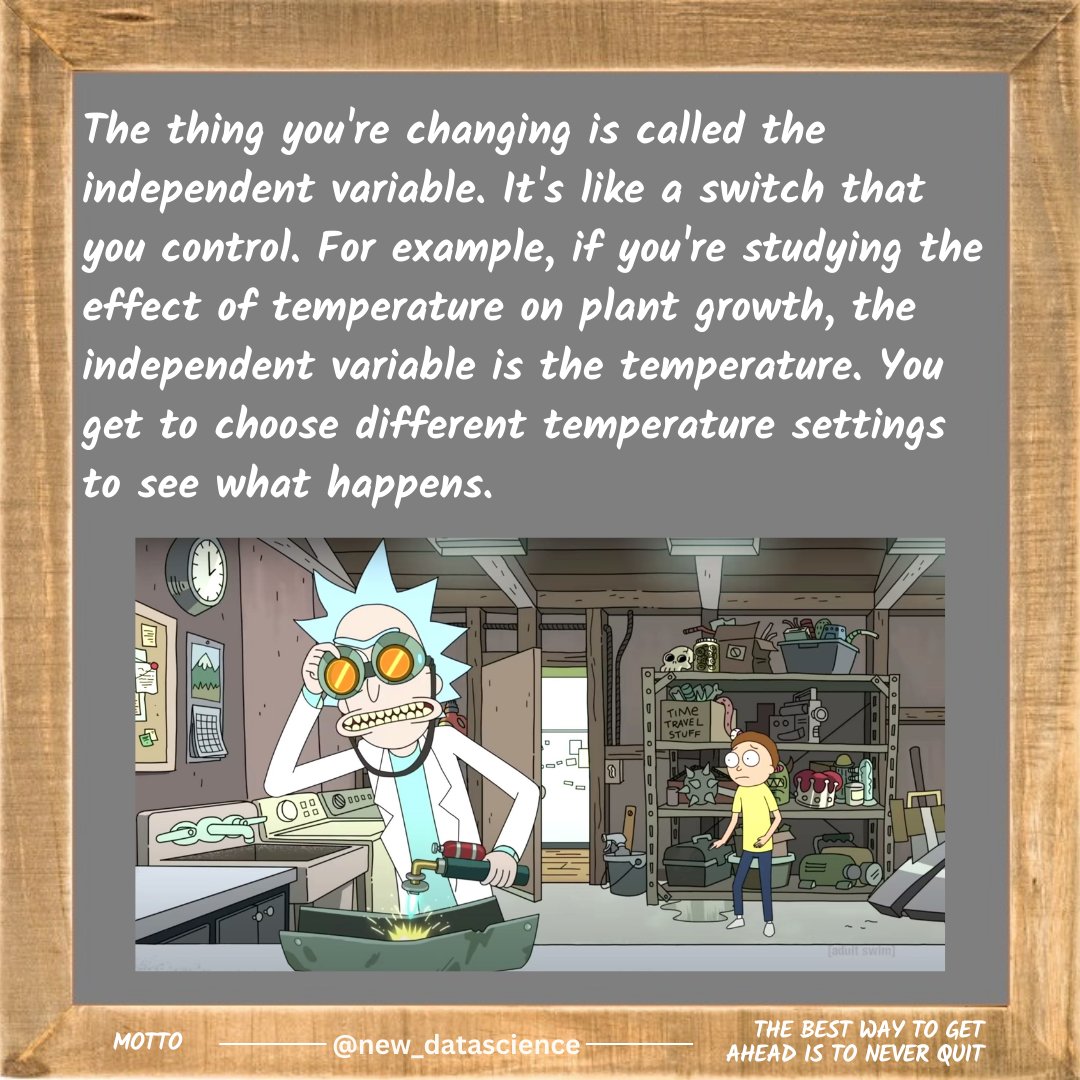 newdatadiary's tweet image. In the field of research, the concepts of independent and dependent variables play a crucial role in understanding cause &amp;amp; effect relationships. An independent variable, often denoted as X and a dependent variable, often denoted as Y.
#datascience #statistics #RegressionAnalysis