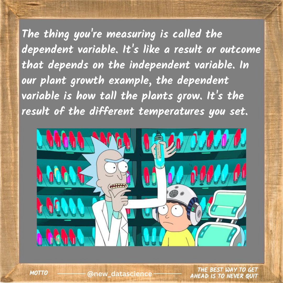 newdatadiary's tweet image. In the field of research, the concepts of independent and dependent variables play a crucial role in understanding cause &amp;amp; effect relationships. An independent variable, often denoted as X and a dependent variable, often denoted as Y.
#datascience #statistics #RegressionAnalysis