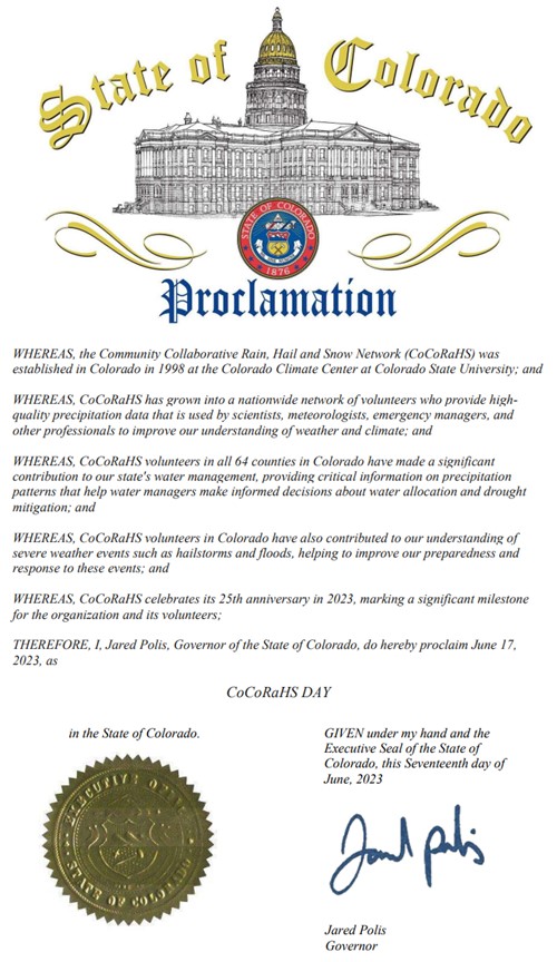 Thank you @GovofCO for recognizing our big day tomorrow. 25 Years! engr.source.colostate.edu/every-drop-cou…