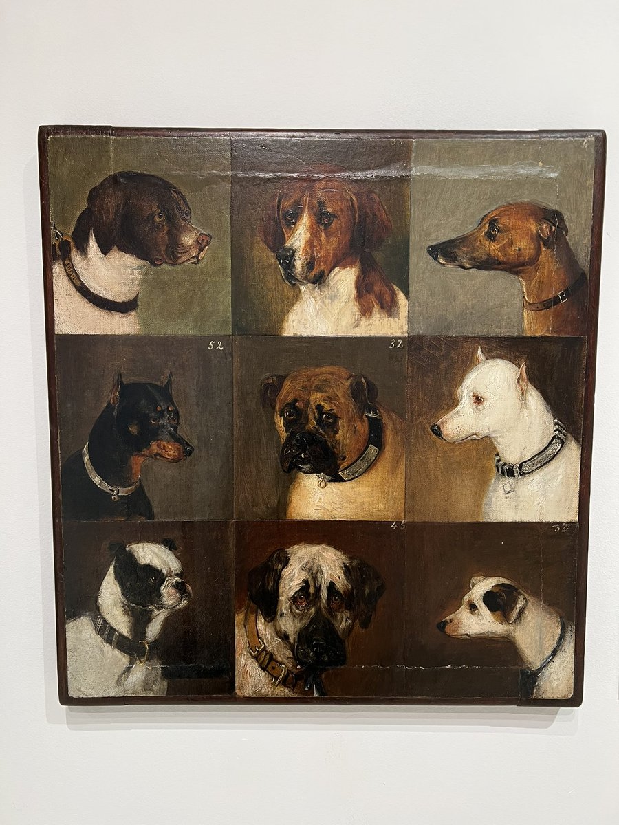 Which dog are you? Tell us in the comments!

Champion Dogs of the 1860s, c. 1864 (attributed to) Edwin Frederick Holt. Gift of Dornwald Kennels. 

Exhibited as part of Identity &amp; Restraint: Art of the Dog Collar, on view through September 4, 2023.