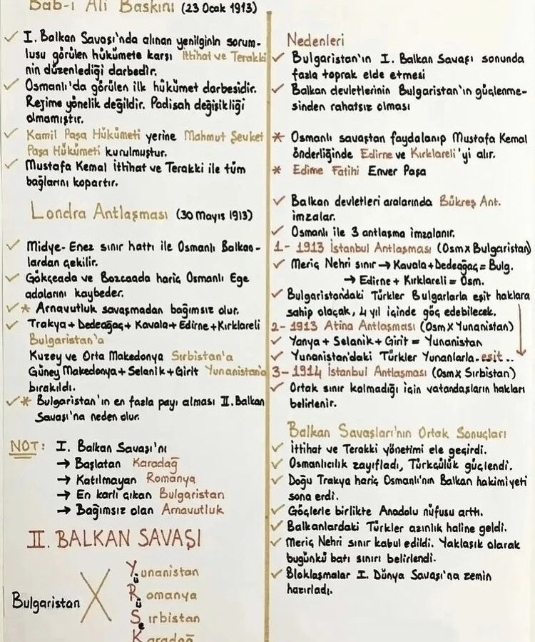10Sinavhaz's tweet photo. ÖSYM TARİH ÖZEL NOTLARR !!! ÖNEMLİ (part1) https://t.co/9xw8fXGTzb