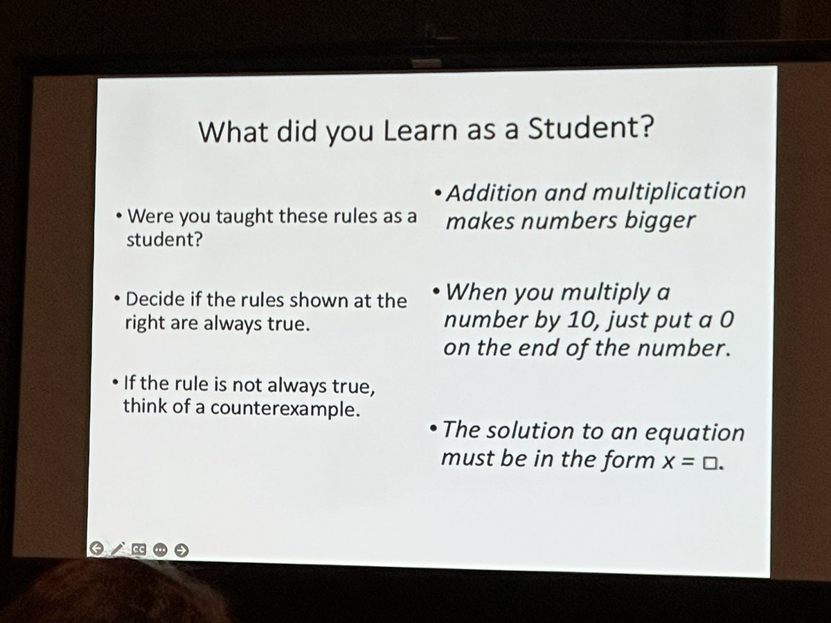 Continuing to learn from the phenomenal @sarahbbush @FCTMath about #TheMathPact. Love the emphasis on the importance of representations as well as the impact of teaching “Rules That Expire” #FCTM2023 @UCFTeacherEd @UCFMathEd @UCFCCIE