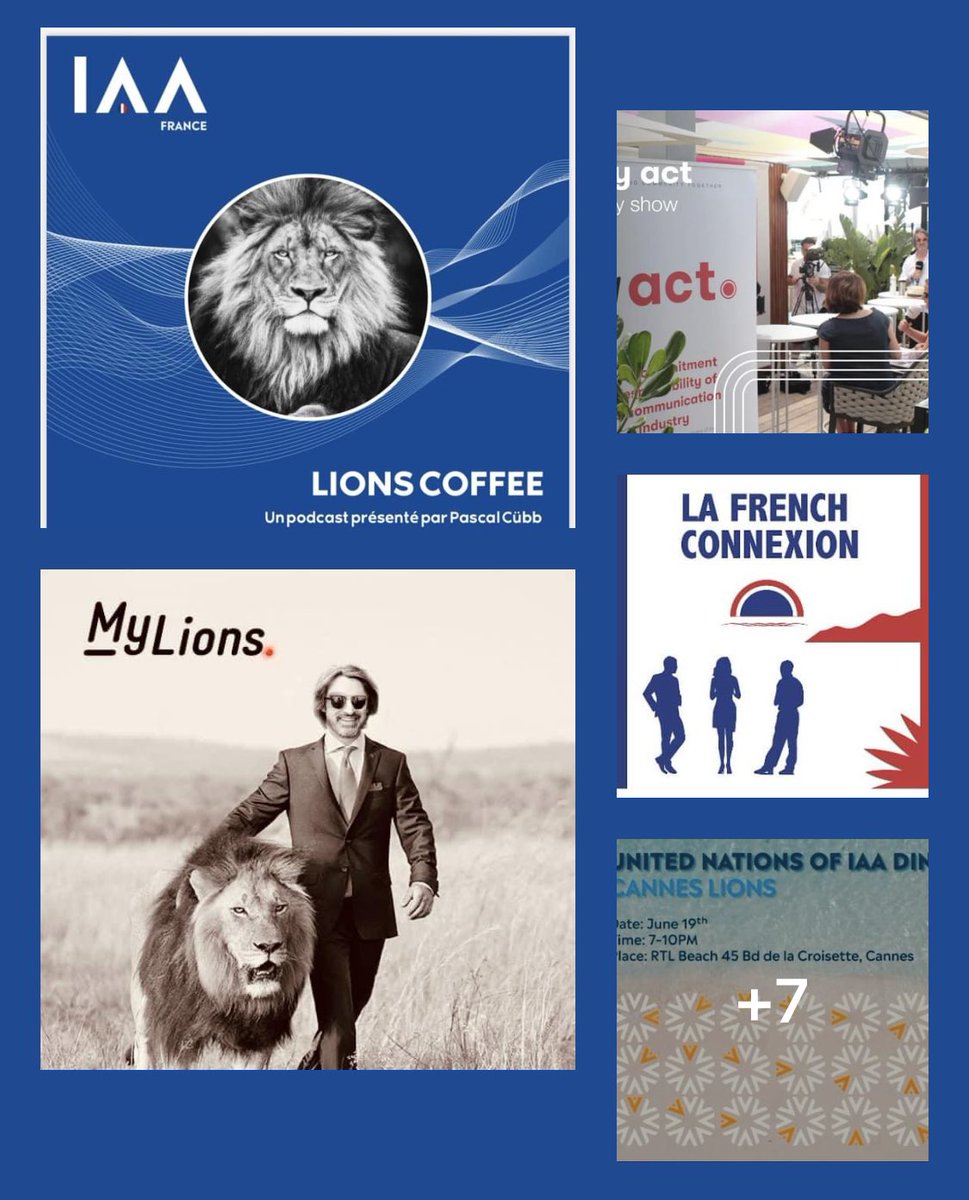 PascalCübb (@pascalcubb) on Twitter photo Are you ready !?!?
Rendez-vous dès lundi matin sur la Croisette pour les <a href="/Cannes_Lions/">LIONS | The Home of Creativity</a> !
W/@ActResponsible <a href="/euronews/">euronews</a> <a href="/Accor/">Accor Group</a> @Studio619 <a href="/IAA_Global/">IAA Global</a> <a href="/IaaFrance/">iaa_france</a> @100media_fr <a href="/INfluencialemag/">INfluencia</a> <a href="/publicis_france/">Publicis France</a> @LadderOrg <a href="/CROISETTEBEACH/">CROISETTE BEACH</a>
#creativity #advertising #Lions Are you ready !?!?
Rendez-vous dès lundi matin sur la Croisette pour les <a href="/Cannes_Lions/">LIONS | The Home of Creativity</a> !
W/@ActResponsible <a href="/euronews/">euronews</a> <a href="/Accor/">Accor Group</a> @Studio619 <a href="/IAA_Global/">IAA Global</a> <a href="/IaaFrance/">iaa_france</a> @100media_fr <a href="/INfluencialemag/">INfluencia</a> <a href="/publicis_france/">Publicis France</a> @LadderOrg <a href="/CROISETTEBEACH/">CROISETTE BEACH</a>
#creativity #advertising #Lions