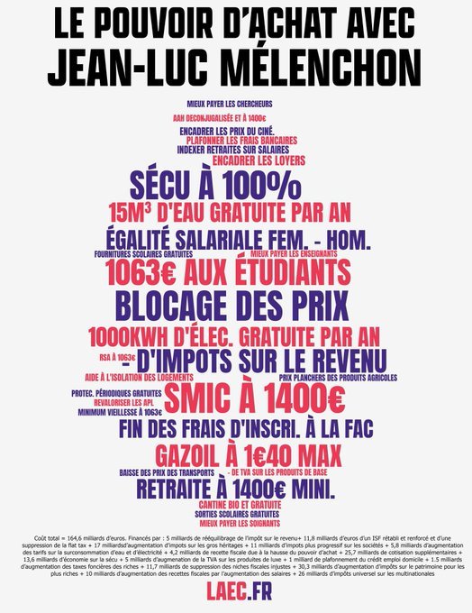 Fallait voter Mélenchon 😜