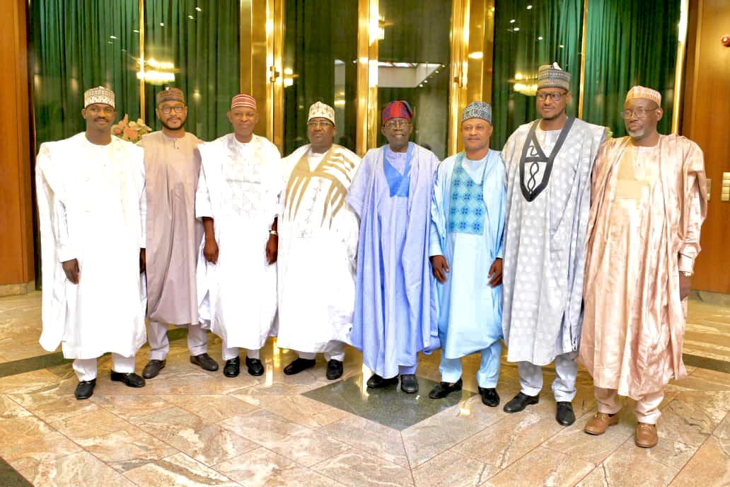 dikko_radda's tweet image. Shortly after the NEC meeting, yesterday, I led my North-West counterparts to a meeting with President Bola Ahmed Tinubu. The meeting was based on issues concerning insecurity, agriculture, and other key national issues.