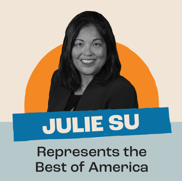 We at ROC United know that Julie Su is the most qualified and best choice to be our next Secretary of Labor. Join us in urging our Senators to move forward with speedy nominations hearings and confirmation process! #ConfirmJulieSuNow