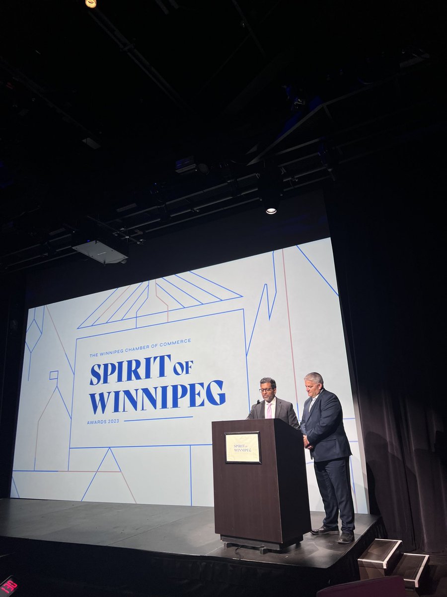 Welcome to the stage, from our Gratitude Sponsor, <a href="/RBC/">RBC</a>, <a href="/shreerajpatel/">Shreeraj Patel</a> &amp; Daniel Edwards!

Thank you for being here with us tonight.

#SpiritWPG | <a href="/BDO_Canada/">BDO Canada</a> <a href="/Fillmore_Riley/">Fillmore Riley Law</a>
