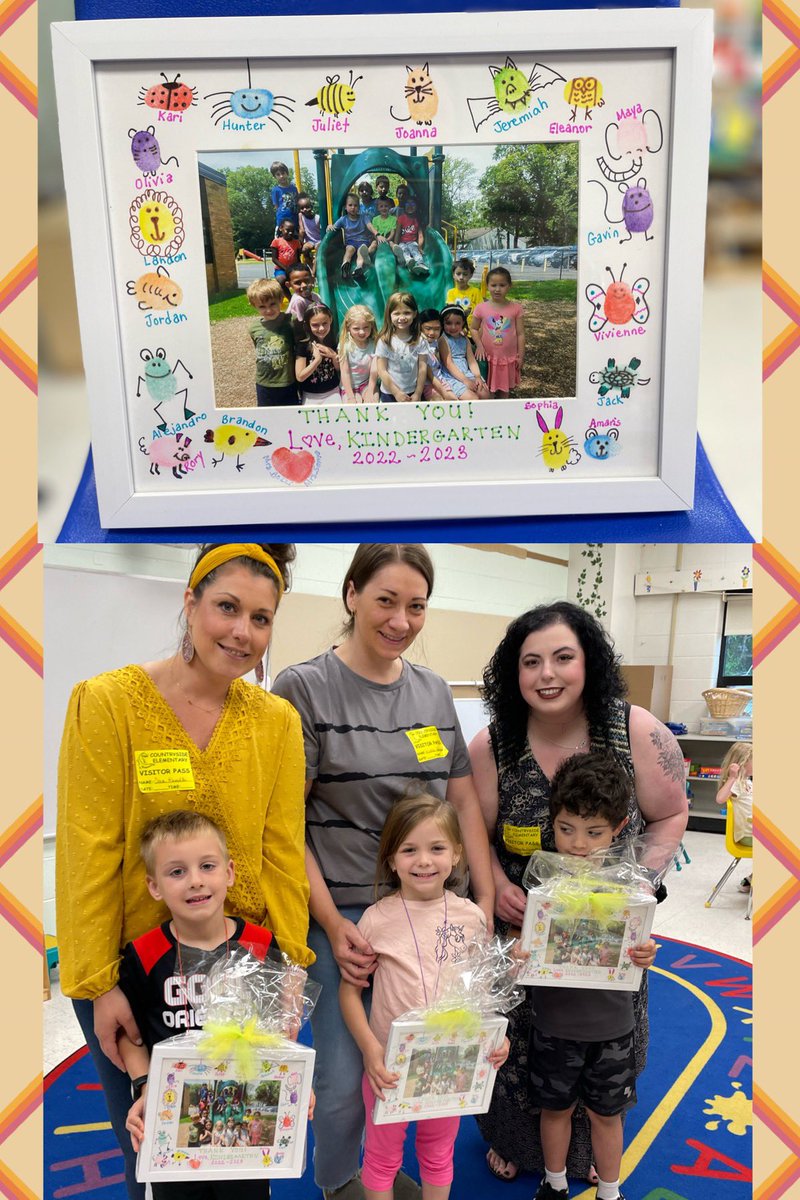My ♥️is full! I am beyond #grateful for the time & love that these wonderful #bozzisbunch room parents put into our class parties. 

Today we shared with them a #memory of our #Kindergarten year! We hope we leave our “fingerprints” on their ♥️’s forever!😘#fingerprintart