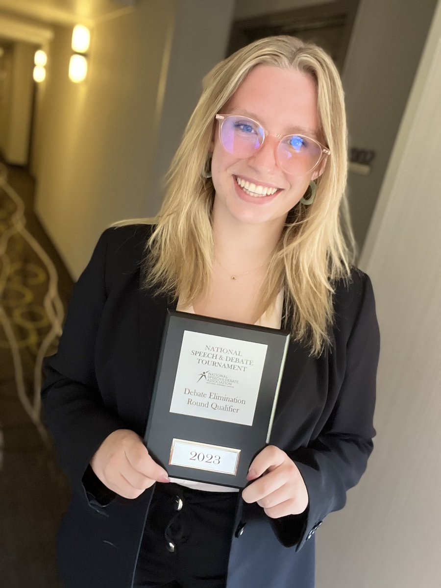 Kaylen King finishes her season as an octofinalist (15th) in Big Questions Debate! This auto qualifies her to NSDA Nationals 2024 in Des Moines, IA!
#Nats23 #GoJays <a href="/LPSFineArts/">LPS Fine Arts</a> <a href="/LHSJAYS/">Liberty High School</a> <a href="/MrTurpinLPS/">Mick Turpin</a>