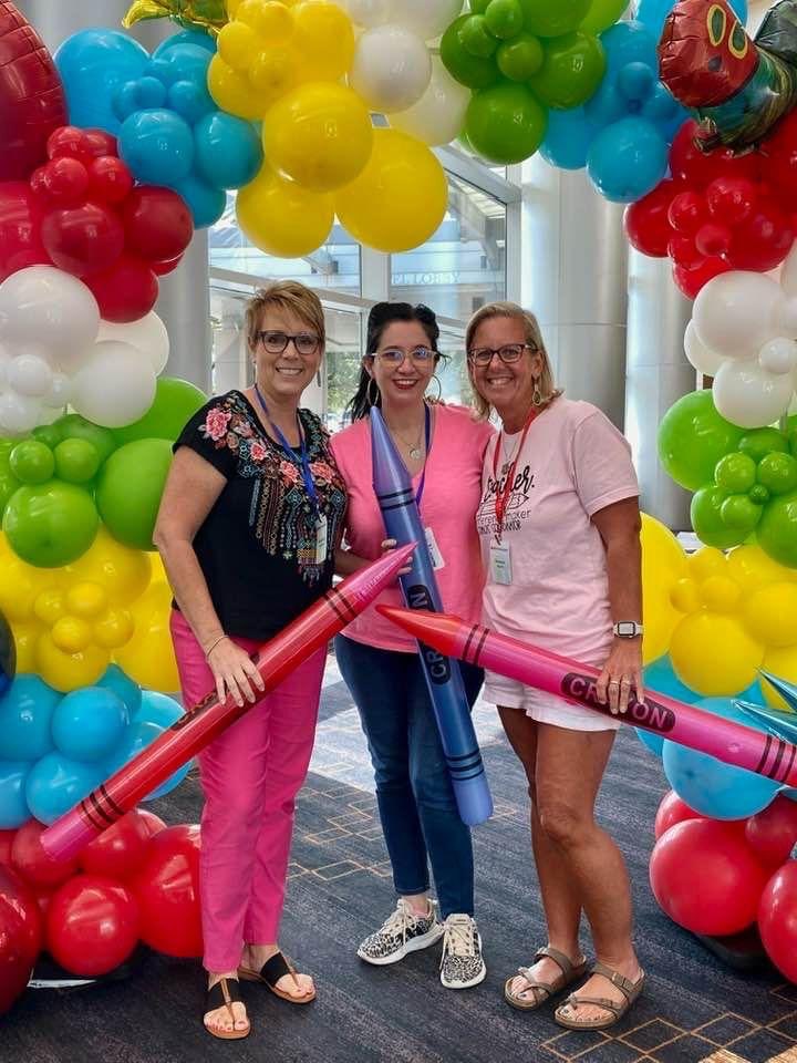 New learning and new connections.  Thanks Michelle &amp; Deanna for helping me fill my bucket this week.   Early childhood in Comal is better because of teachers like ya’ll !!