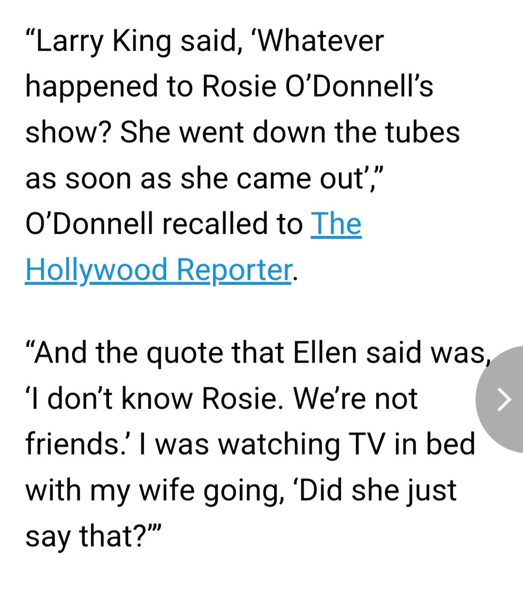 alwaysgo8's tweet image. Ellen's original answer in Larry King's interview is quite different from Rosie's version！What's going on? @Rosie 

#RosieODonnell
#ellendegeneres 
#portiaderossi
#pridemonth🌈🌈