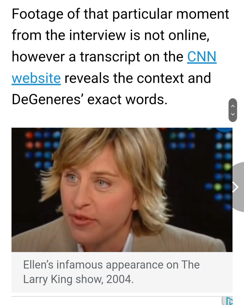 alwaysgo8's tweet image. Ellen's original answer in Larry King's interview is quite different from Rosie's version！What's going on? @Rosie 

#RosieODonnell
#ellendegeneres 
#portiaderossi
#pridemonth🌈🌈