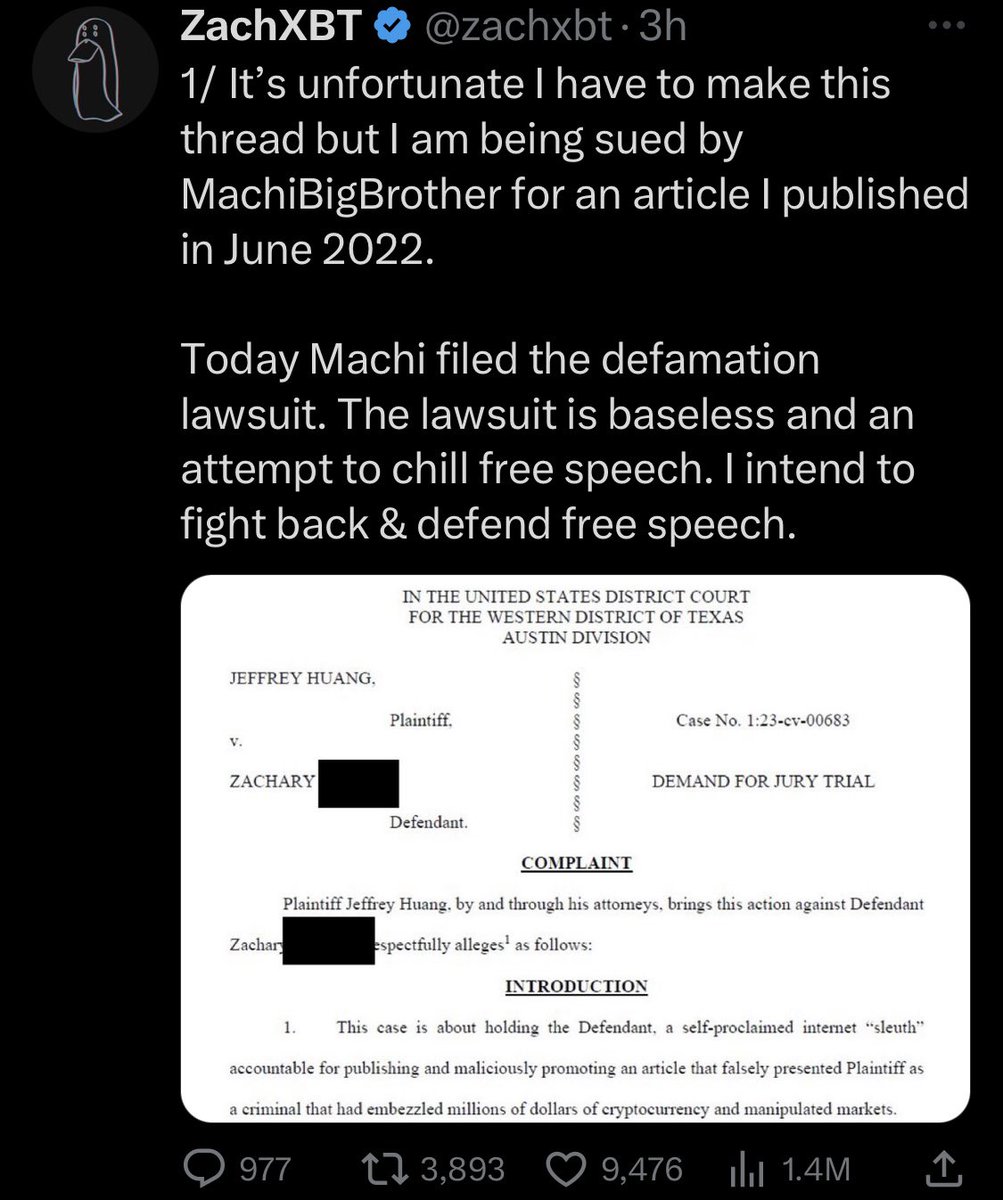BREAKING: <a href="/zachxbt/">ZachXBT</a> is getting <a href="/zachxbt/">ZachXBT</a>’d for an article published by <a href="/zachxbt/">ZachXBT</a>; it appears CT is getting behind <a href="/zachxbt/">ZachXBT</a>.