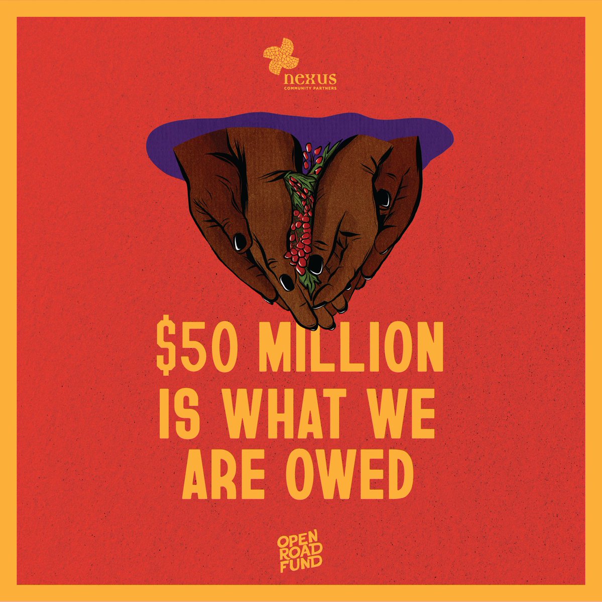 nexuscp's tweet photo. #OpenRoadFund aims to redistribute resources to present-day descendants of the #AtlanticSlaveTrade in an effort to build #BlackWealth within our communities. https://t.co/tWOzKJdvyJ