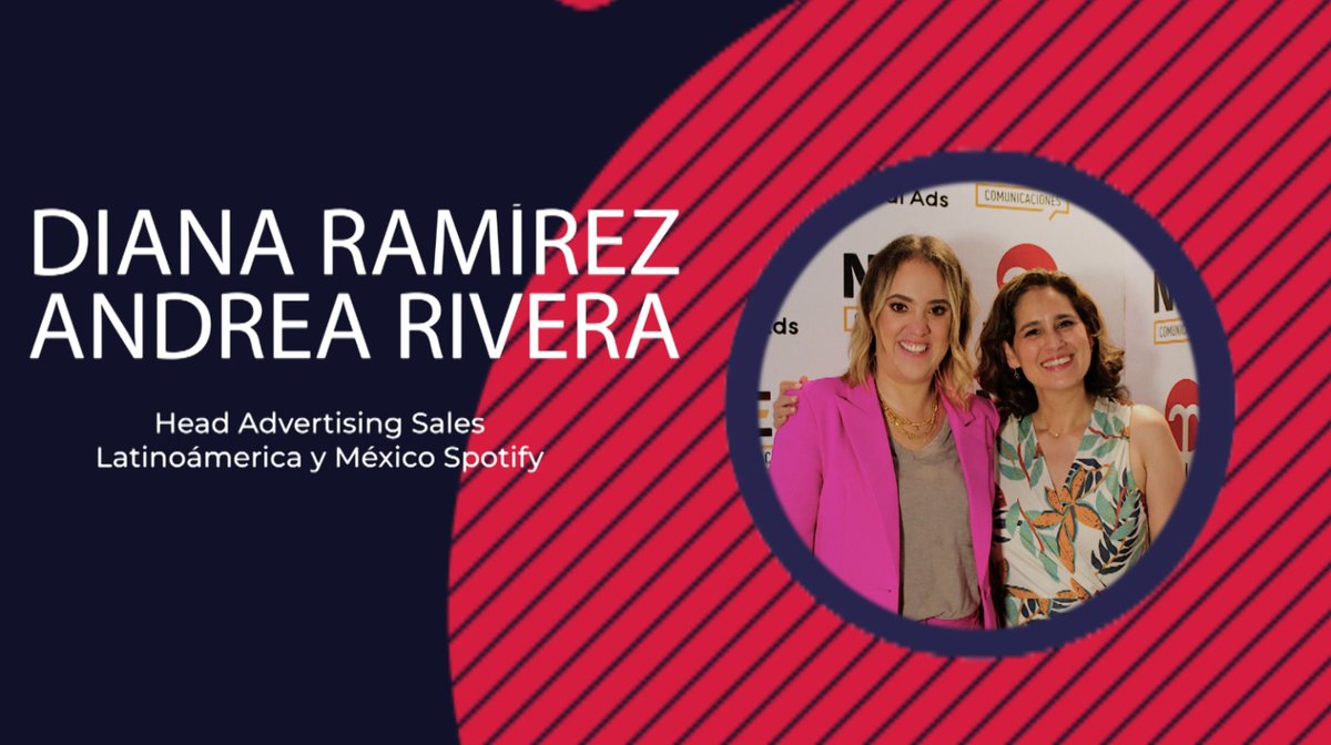 RevistaNeo's tweet image. #NEOComunicaciones se hizo presente en el Congreso de #PublicidadDigital @IABMexico y trae para ti una #entrevista con Andrea Rivera y, Diana Ramírez, Head of  Advertising Latinoamérica y México de @Spotify 

¡No te las pierdas! 👉 zurl.co/SMa3

#HazMarketing #PetalAds