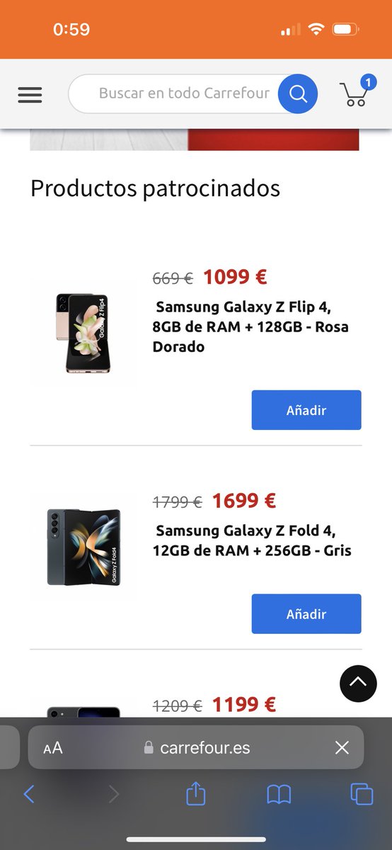 dieci19nueve's tweet photo. @mstrpsicologia Ofertaza en Carrefour 😂😂😂 @CarrefourES @SamsungEspana https://t.co/9mJXitNJsK