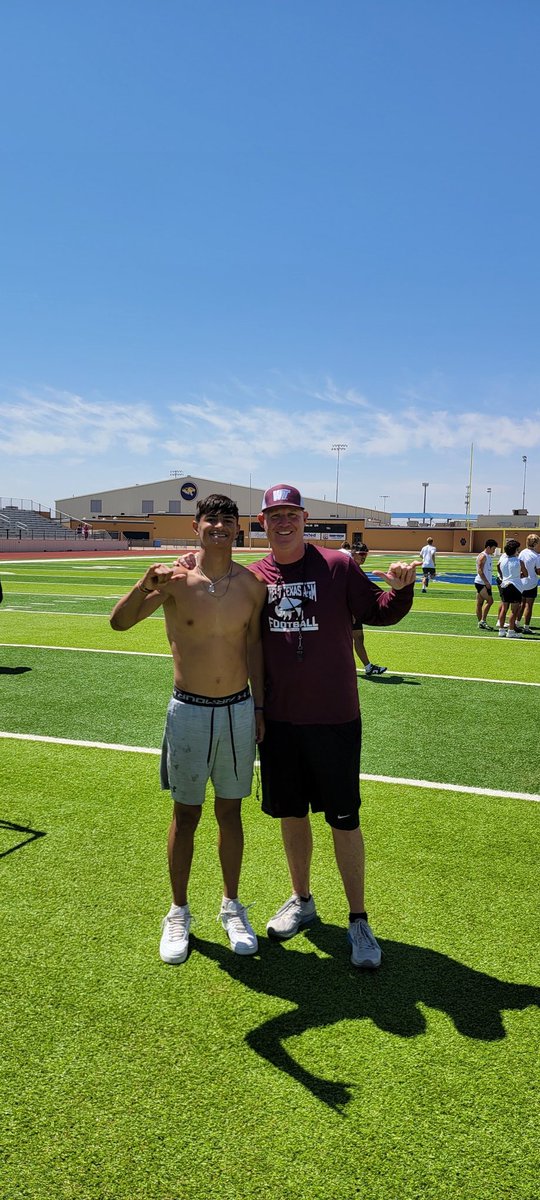 Had a great time at the WT Prospect Camp! Thanks to Coach Lynn @CoachJoshLynn and his staff for the opportunity to put in work. Got 1% Better #HereWeCome 🦬💪 @CoachWhiteDB1 @806hsscmedia @WTAMUFootball @ScottHood63 @PrepRedzoneTX @Coach__OMalley @LoneStarPrepsTX  @QBHitList