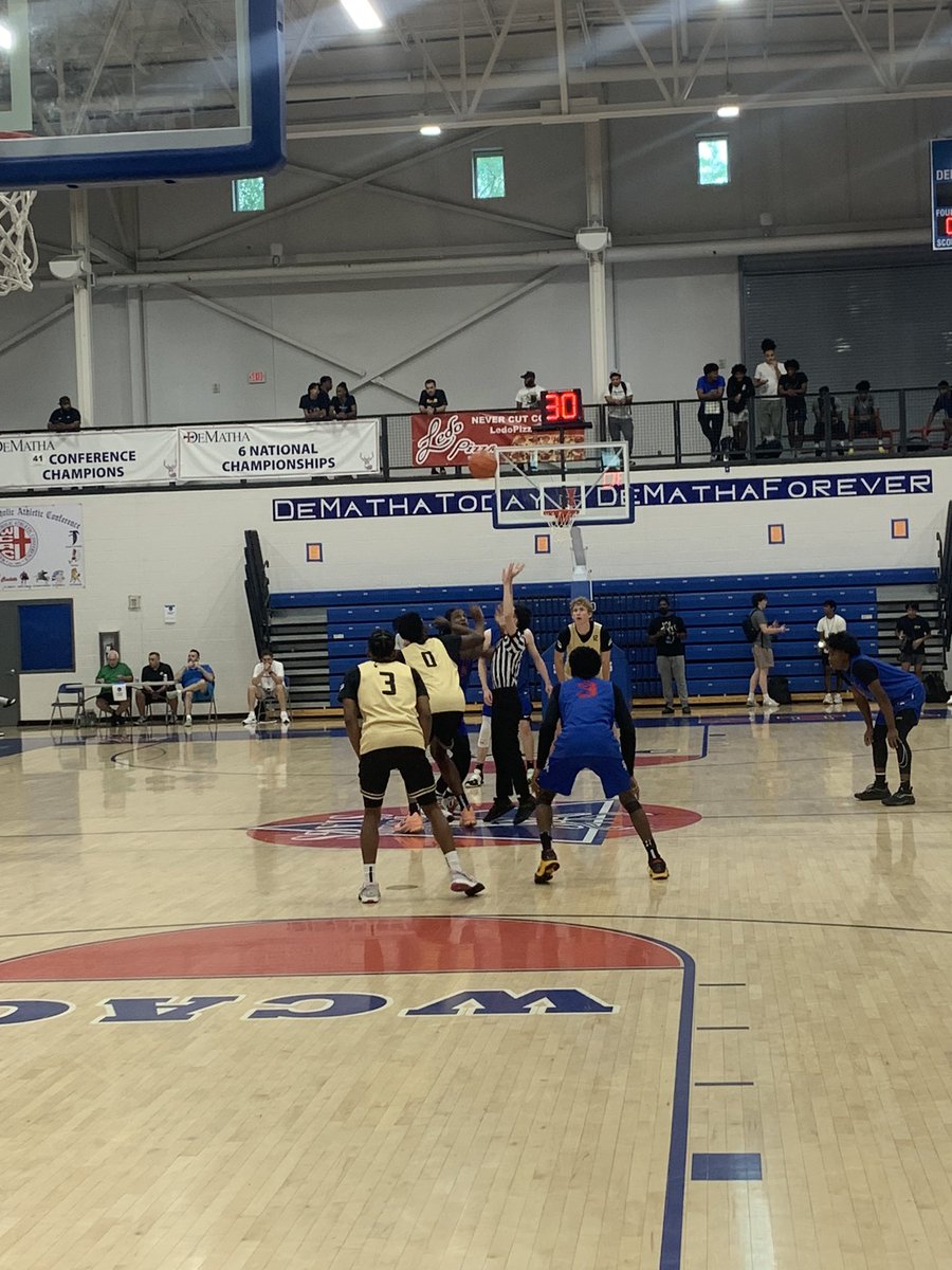 We got a classic WCAC Rivalry up next on Court 1. PVI taking on DeMatha.