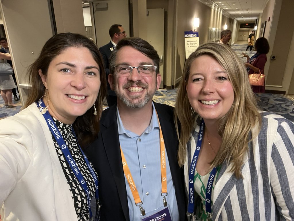 AshleyAPutnam's tweet photo. And finally, my biggest surprise of #JFFHorizons: @leahvinton who I worked with in Guatemala!

Her organization is one of ten RISE grantees focused on workforce solutions for rural immigrants and refugees @jfftweets @WESGlobalTalent 

Read more here: https://t.co/KVxT9V7Fyb https://t.co/bEWJas6BA5