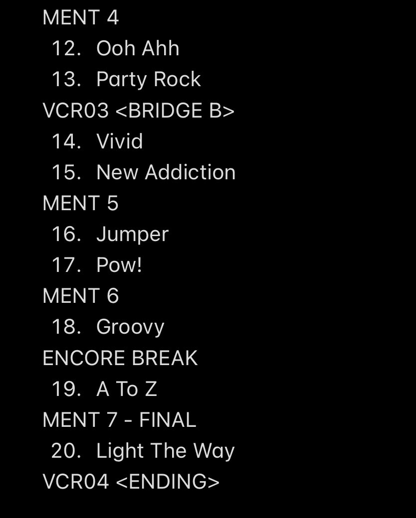 setlist for cravity usa tour 2023