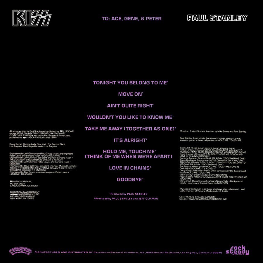 What is your favorite track on the Paul's debut solo album 'Paul Stanley' in 1978?  
#KISS #KISS50 #KISSMusic #70sMusic #KISSArmy