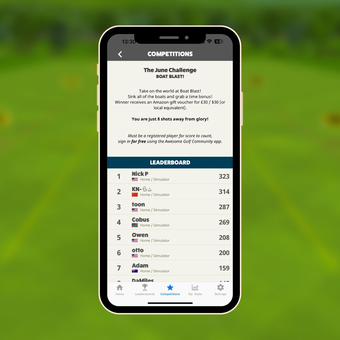 We’re over halfway through our June Challenge!

Have you got your eye on the top spot?

#awesomegolf #golf #golflife #golfchallenge #garmingolf #flightscopefamily #rapsodo #virtualgolf